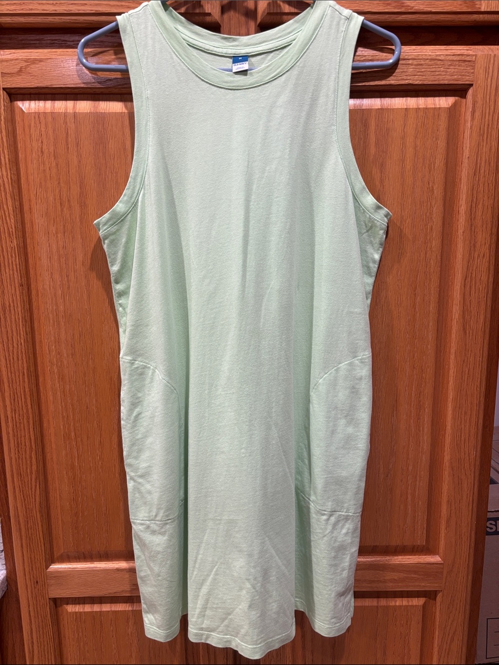 Old Navy Mint Green Cotton Sleeveless Midi Dress-Size M-